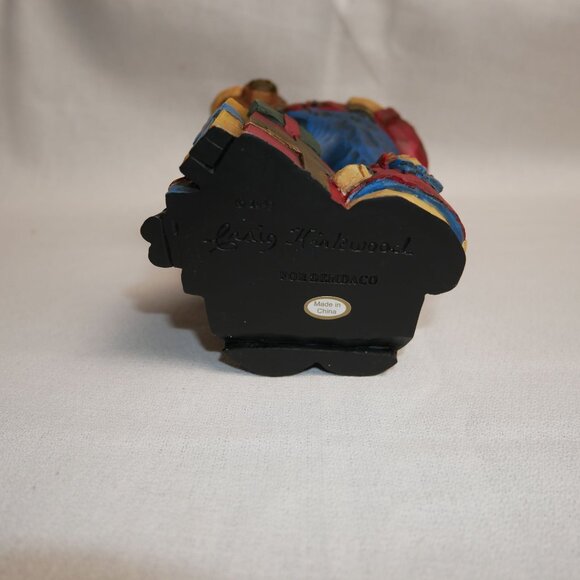 Handcrafted Santa Claus Figurine With Teddy Bear & Gifts by Craig Kirkwood Rare - Picture 8 of 9